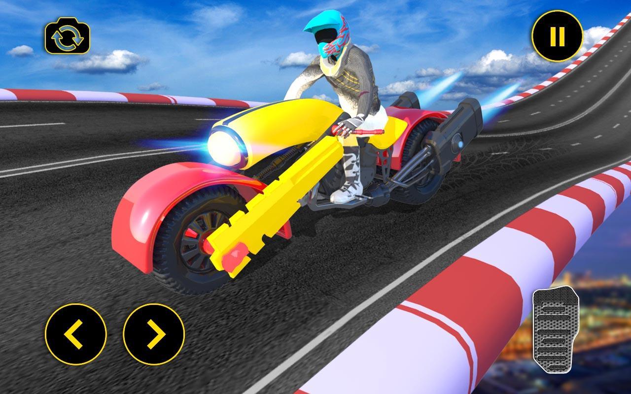 Vertical Mega Ramp Bike Stunt