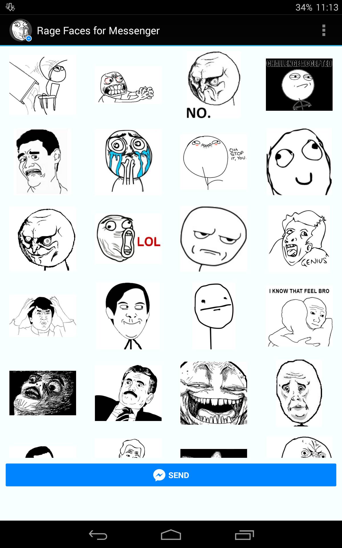 Rage Faces for Messenger