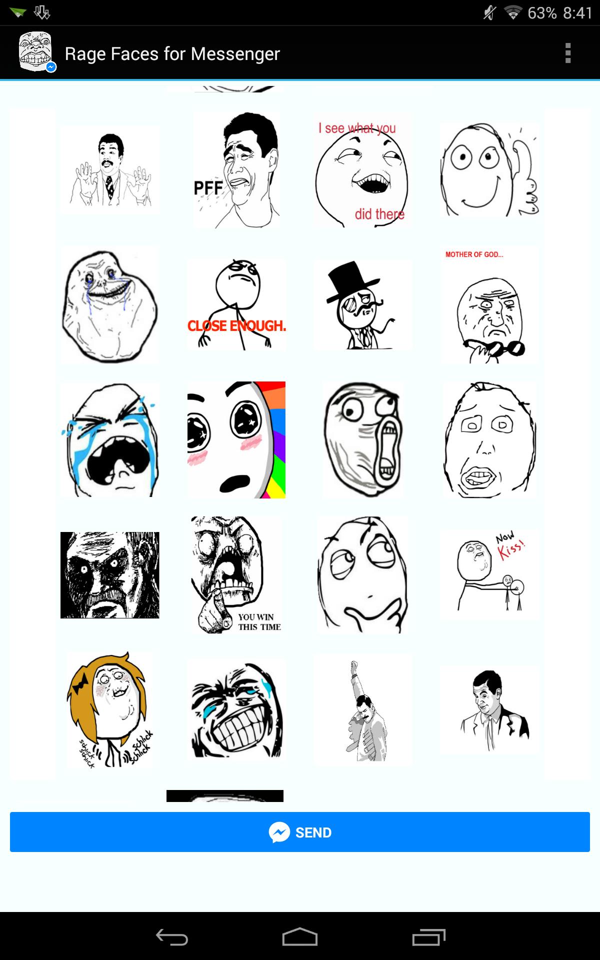 Rage Faces for Messenger