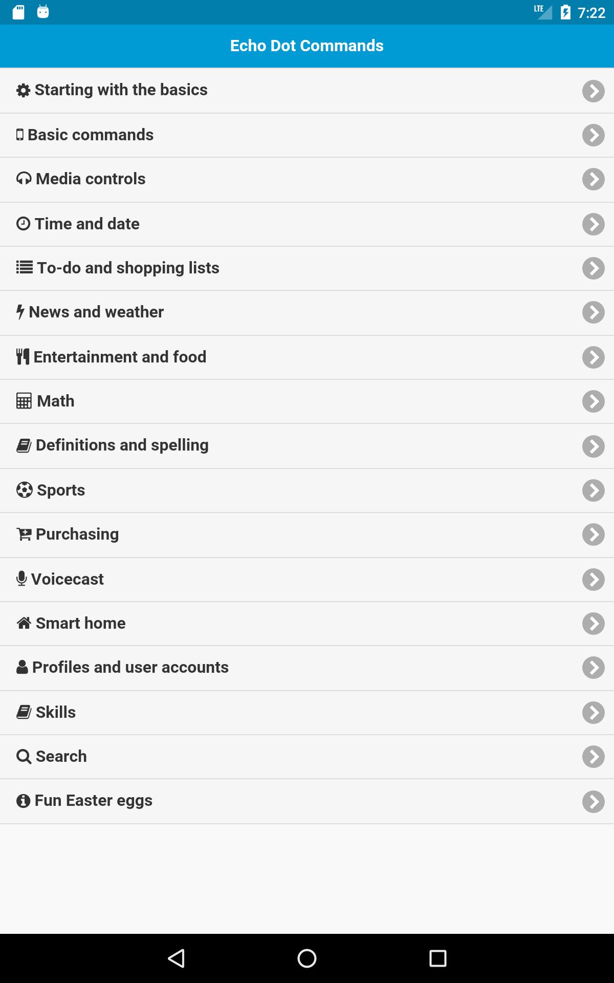 Commands for Echo Dot
