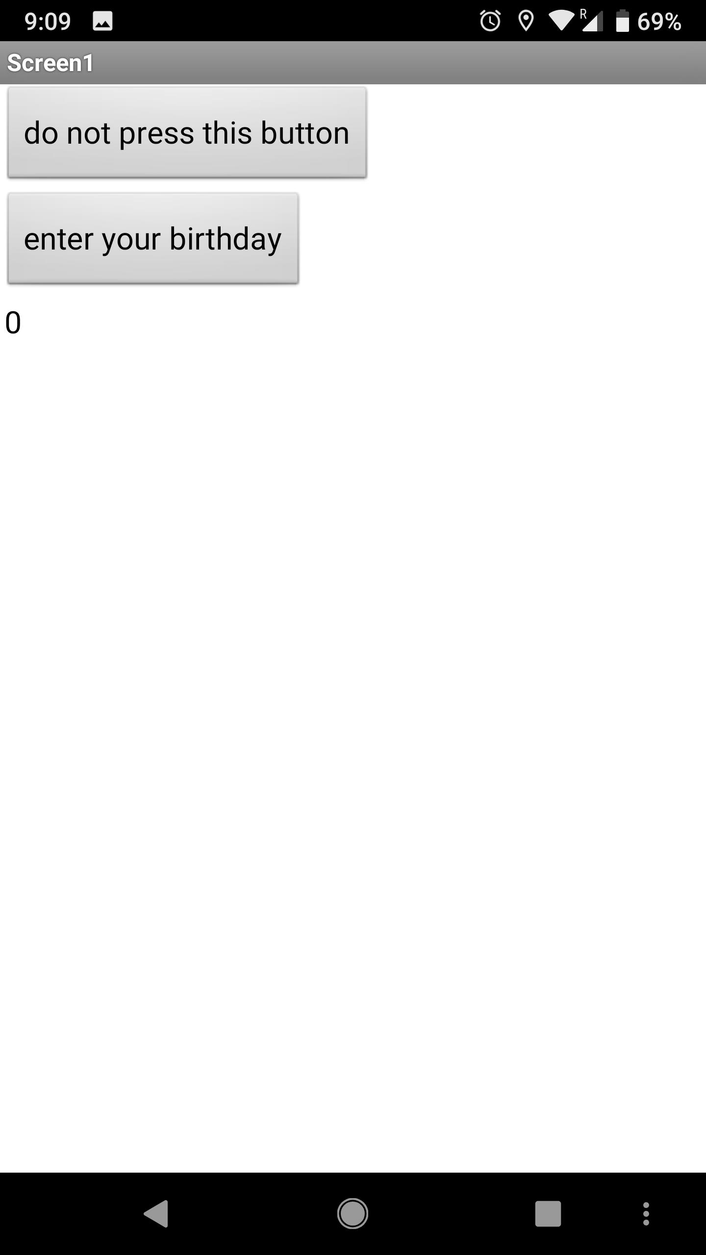 Button Chat + Birthday