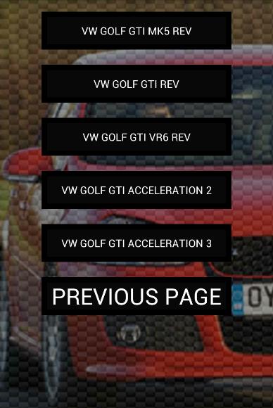 Engine sounds of Golf GTi