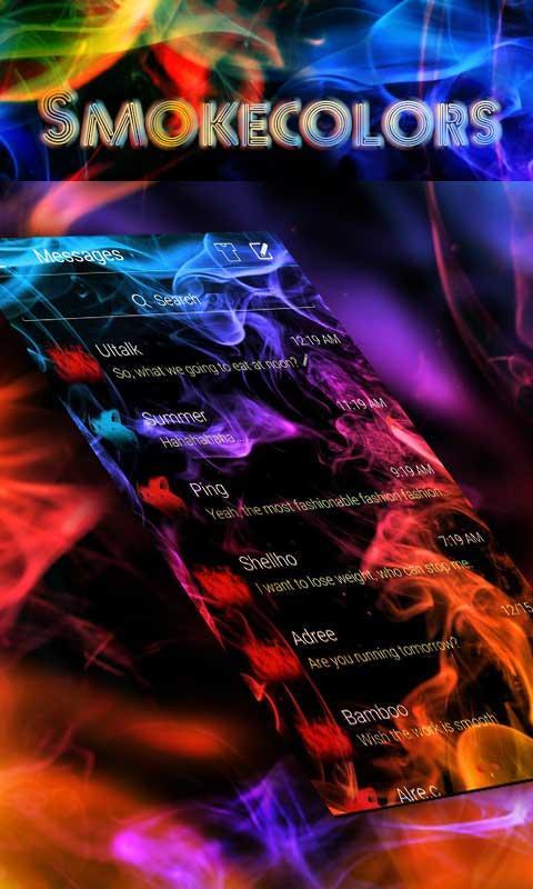 (FREE) GO SMS SMOKECOLOR THEME