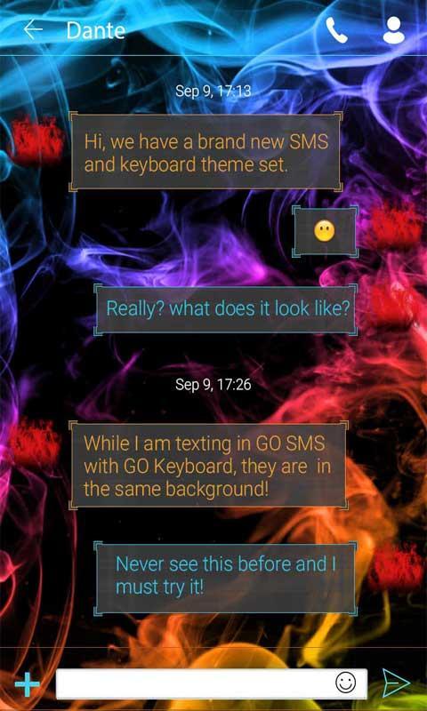 (FREE) GO SMS SMOKECOLOR THEME