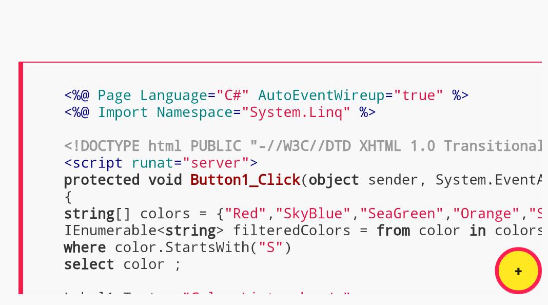 Tutorials For C# LINQ