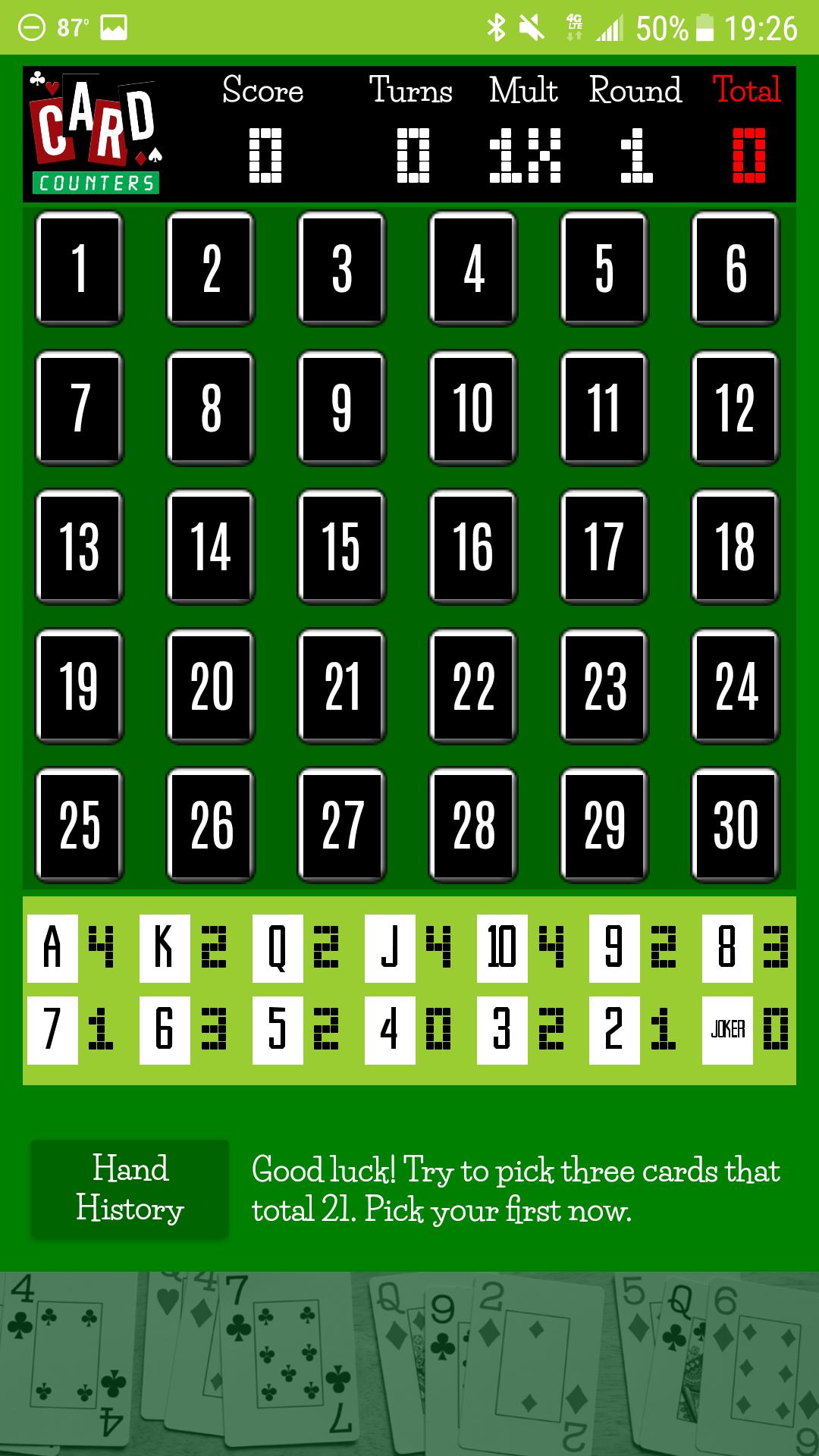 CardCounters Memory Blackjack Game!