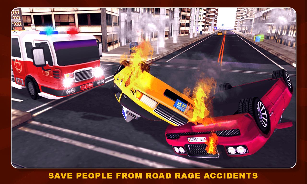 Firefighter Truck Rescue 911