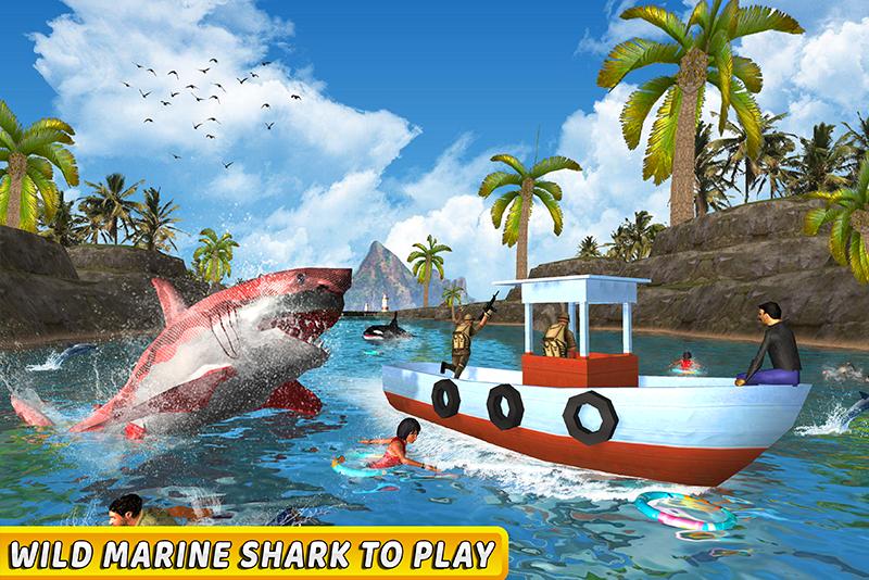Warrior Shark Sim: Underwater Attack