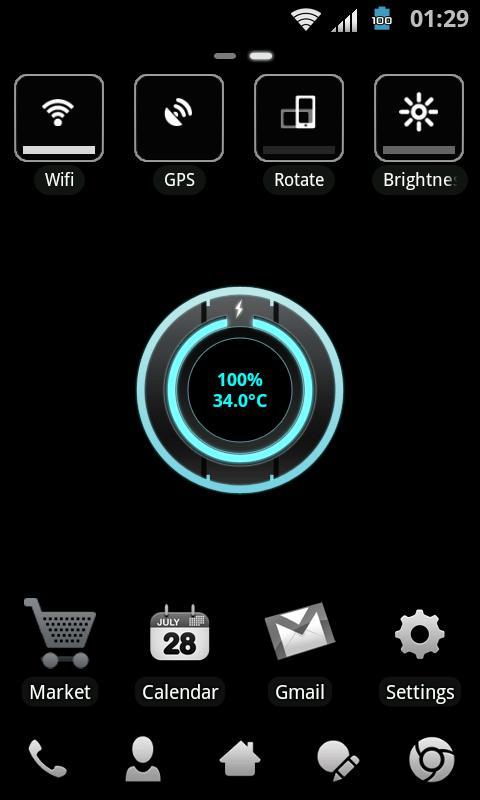 Steel Theme GO Launcher EX