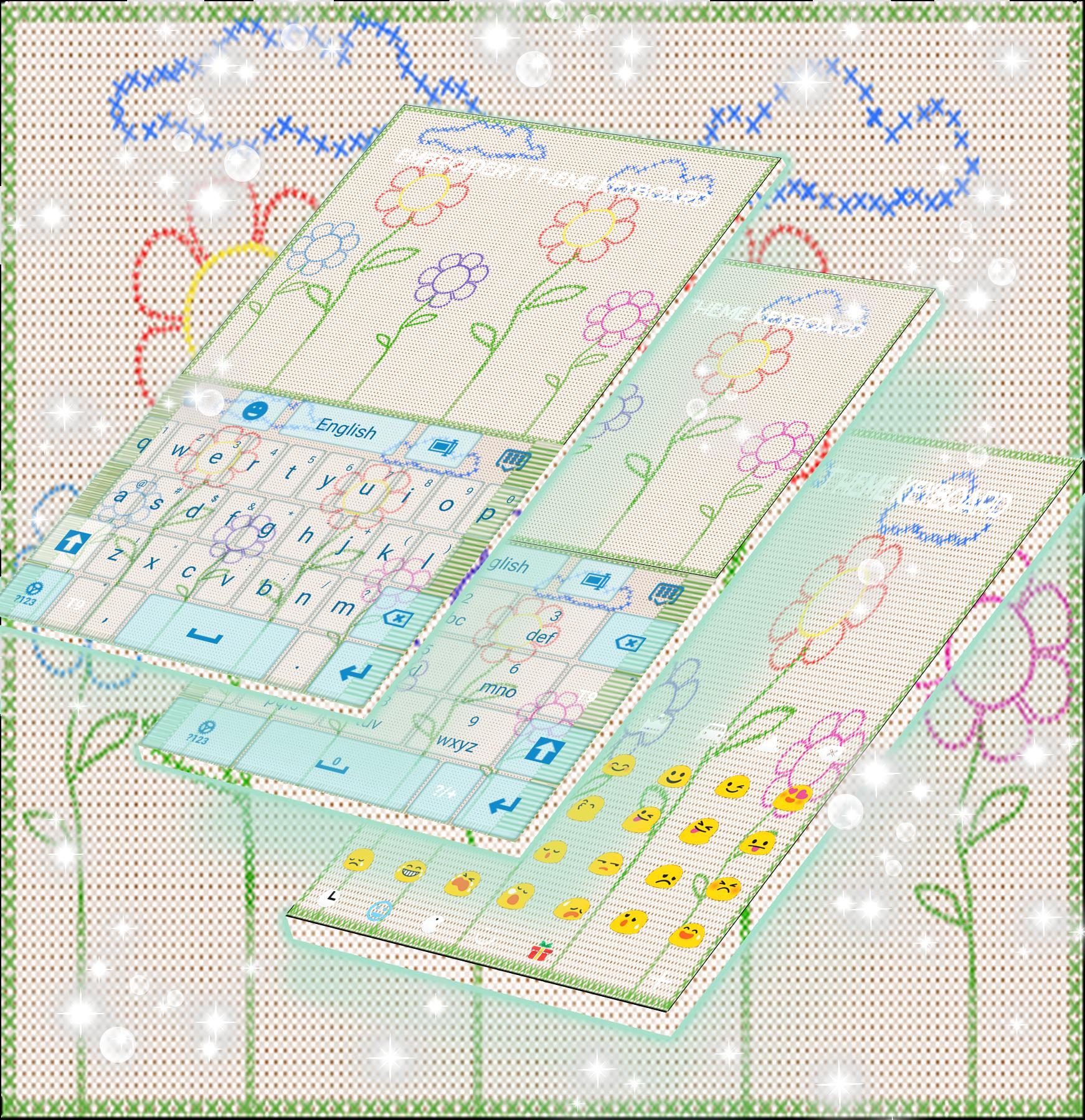 Embroidery Theme Keyboard