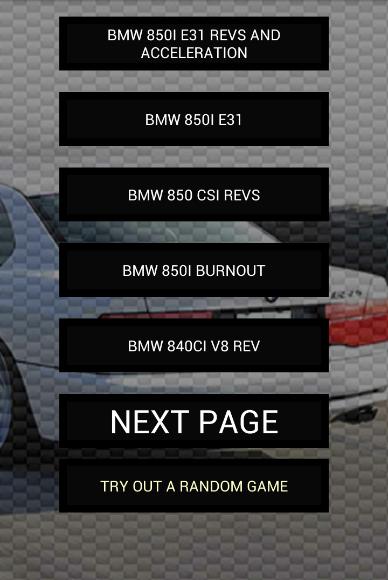 Engine sounds of 850i