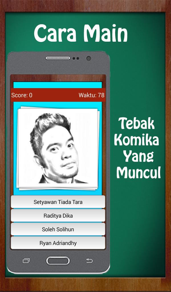 Kuis Tebak Gambar Komika