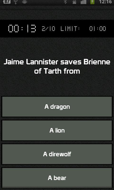 New Game of Thrones Quiz