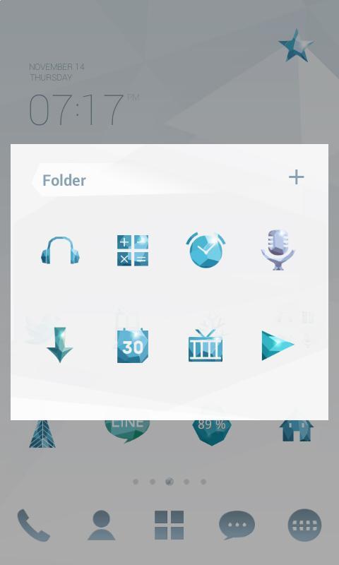 DiamondSky LINE Launcher theme