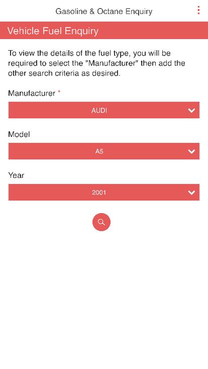 Gasoline & Octane Inquiry
