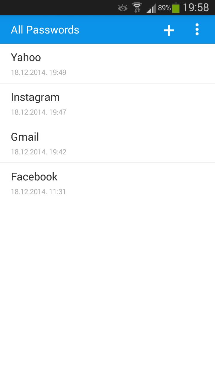 All Passwords In One Place