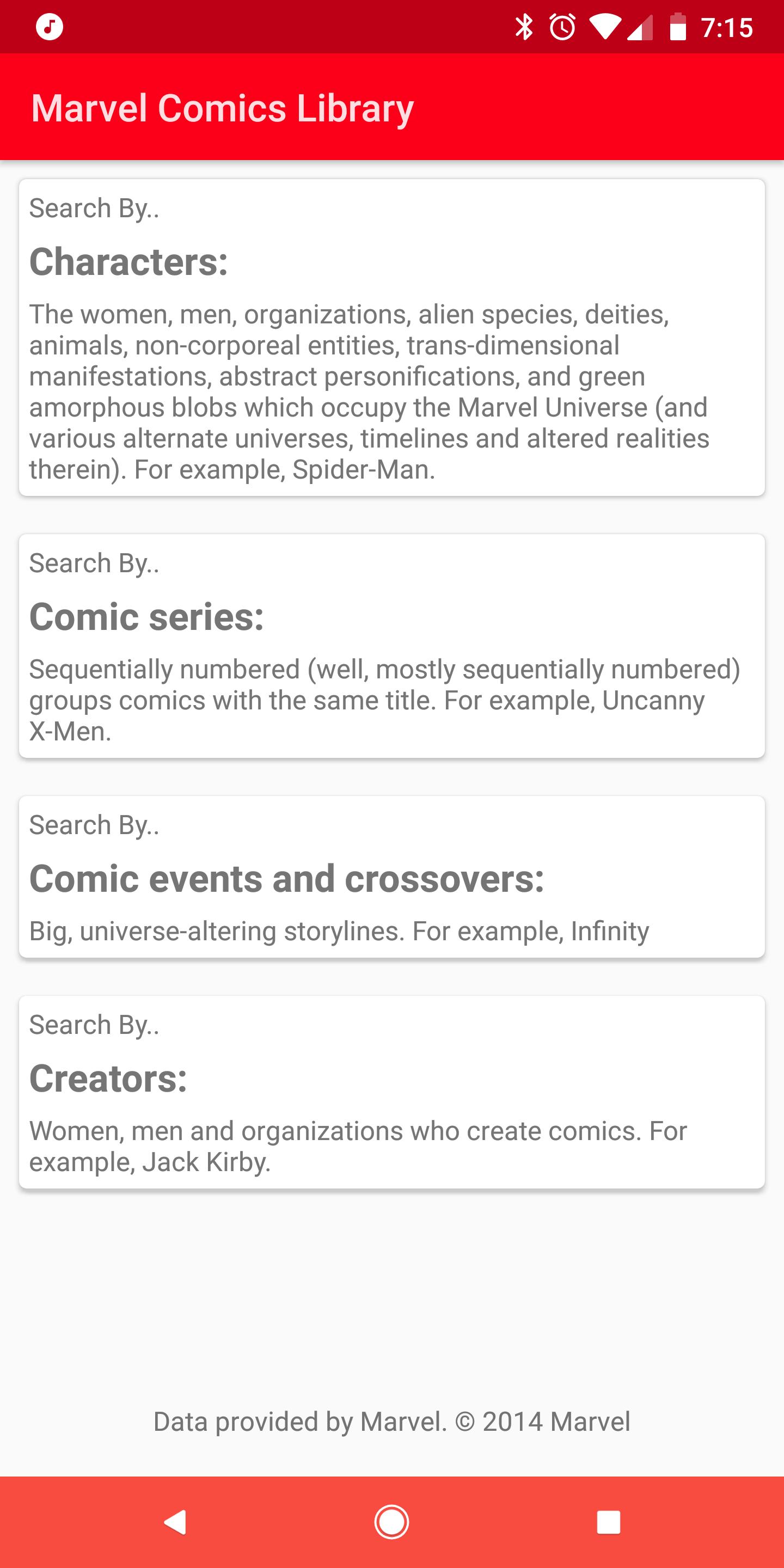 Marvel Comics Library