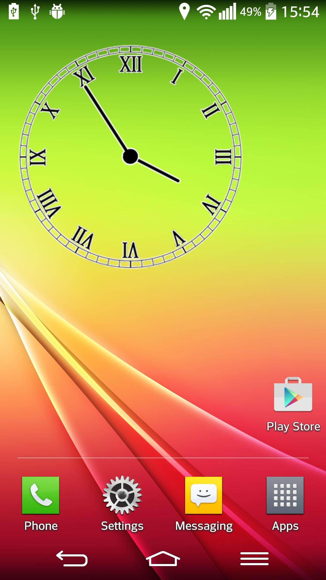 Transparent Analog Clock