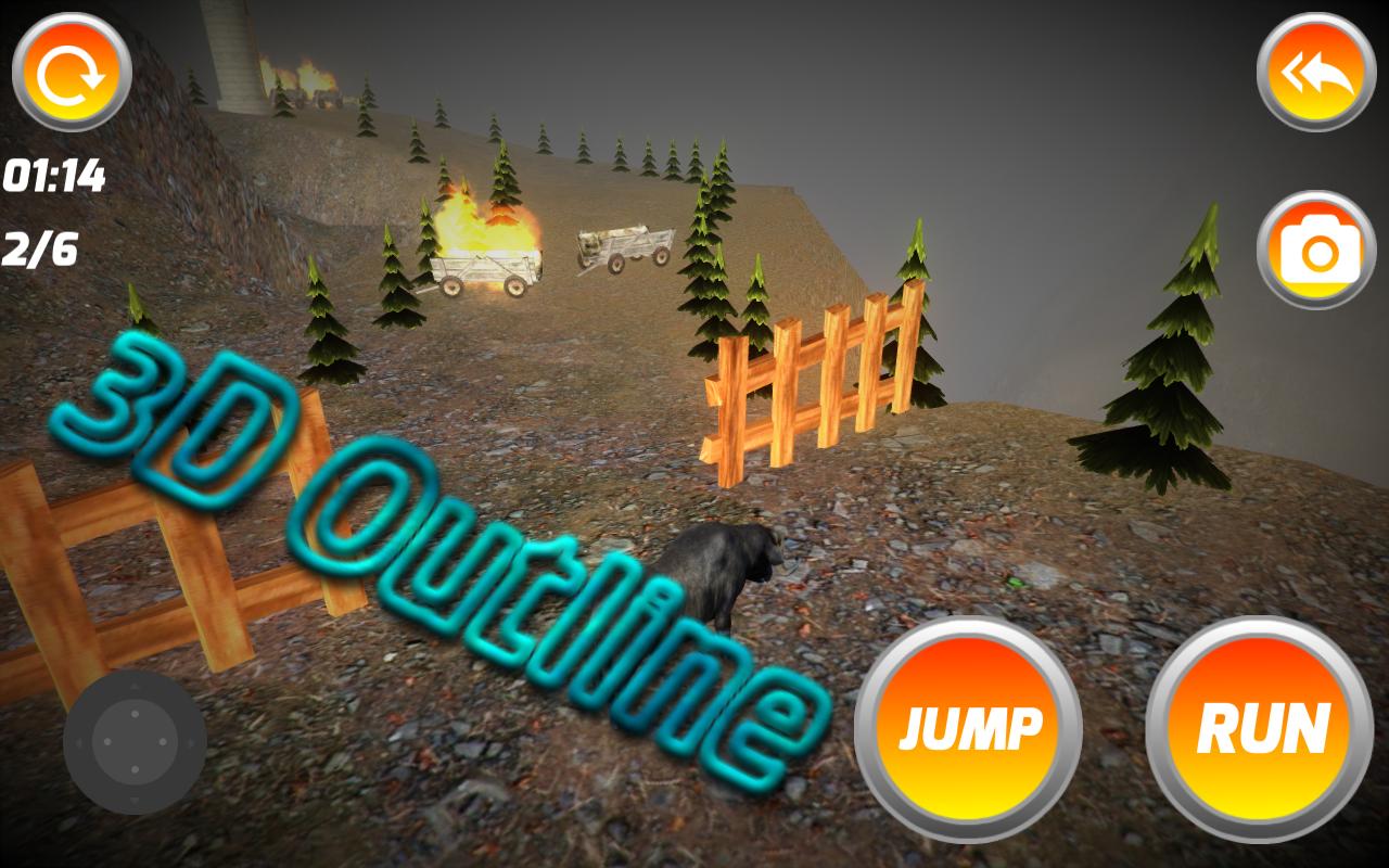 3D hairy Buffalo Simulator