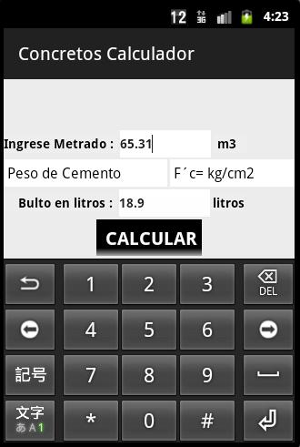 Concretos Calculador