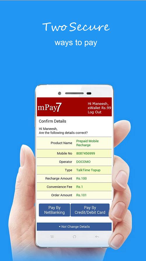 mPay7: Mobile Prepaid Recharge