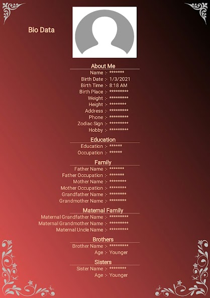 Marriage Biodata Maker