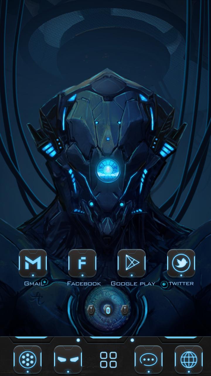 (FREE) Robot GOLauncher Theme