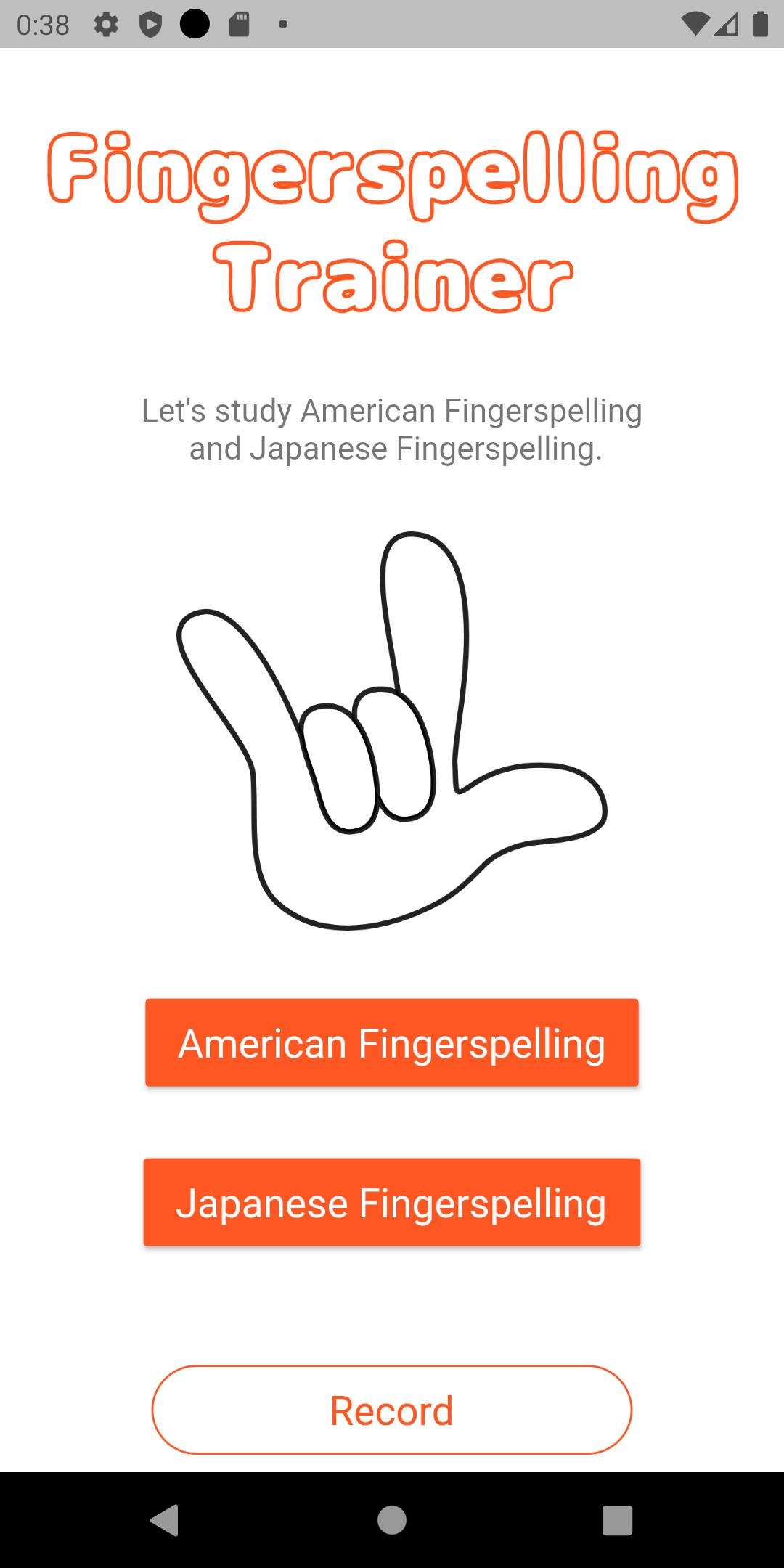 Fingerspelling Trainer