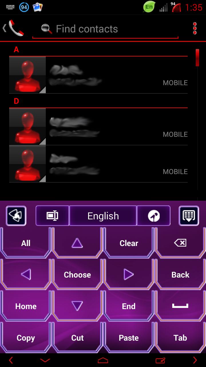 Super Purple Neon Keyboard