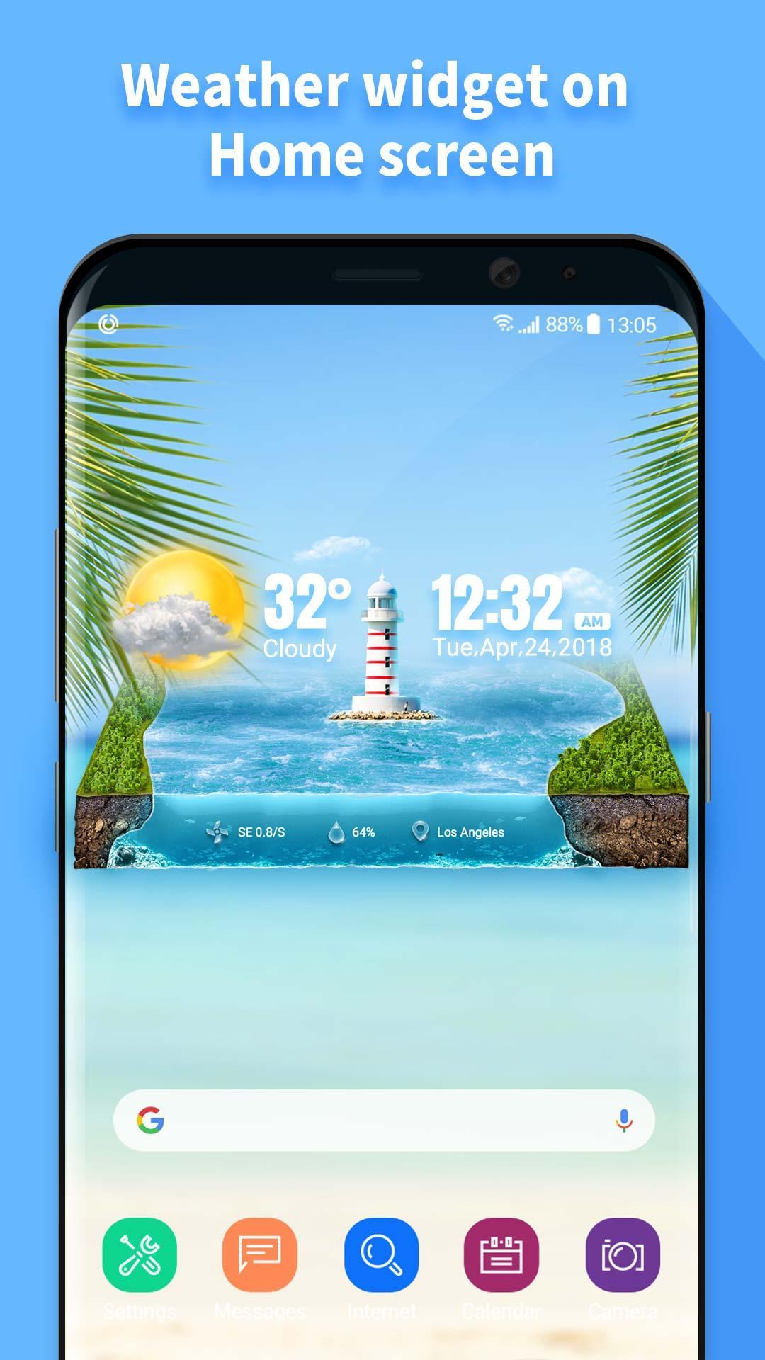 Hourly Weather Widget for 2018