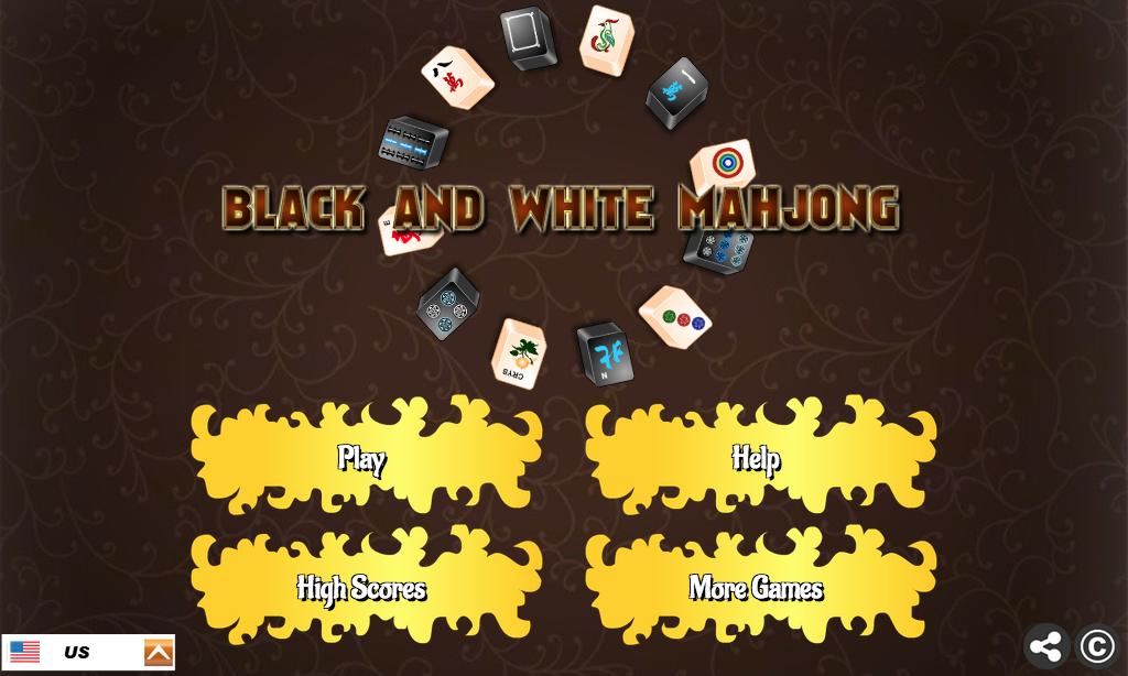 Black and White Mahjong