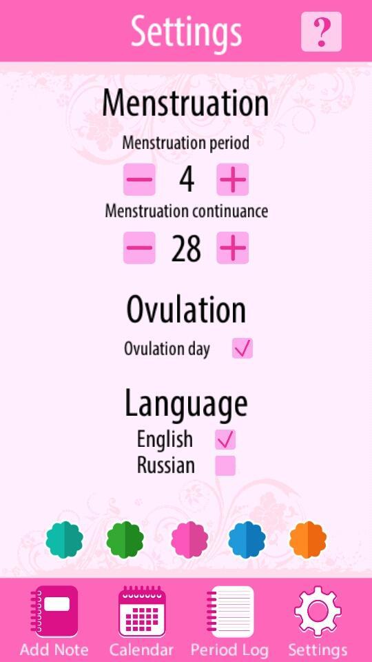 Women Period Calendar