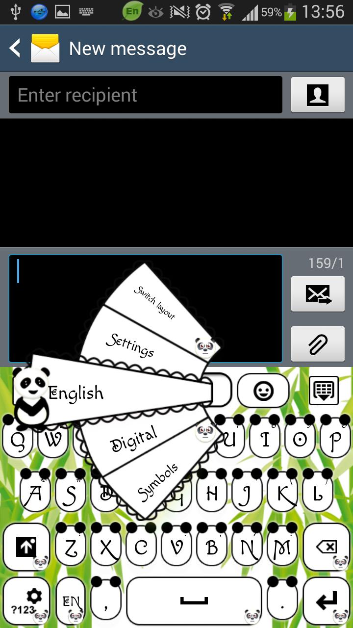GO Keyboard Cute Panda