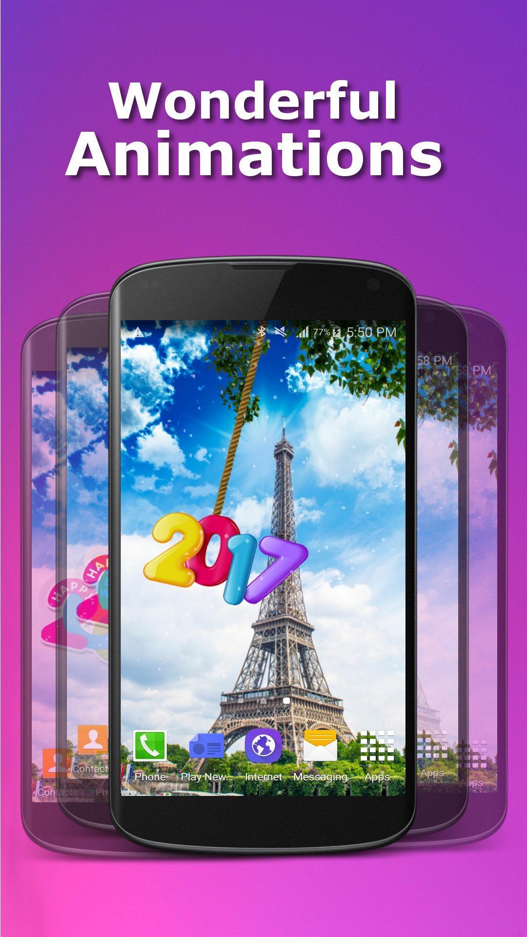 2017 New Year Live Wallpaper