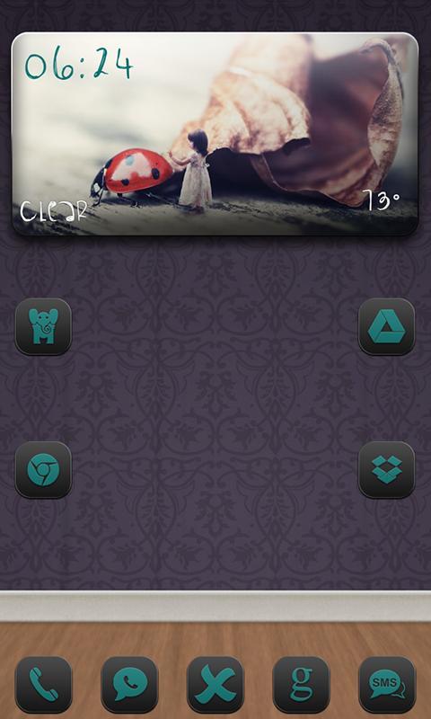 Go Launcher Theme Velvet Verde