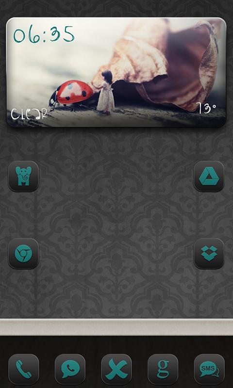 Go Launcher Theme Velvet Verde