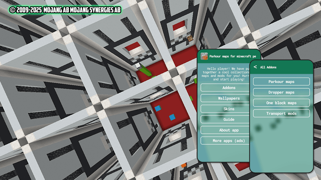 Parkour maps for minecraft pe