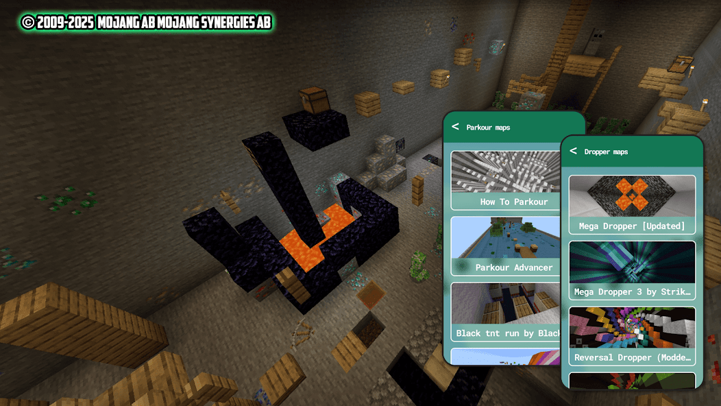 Parkour maps for minecraft pe
