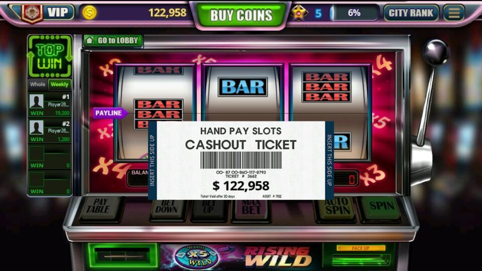 Hand Pay Slots