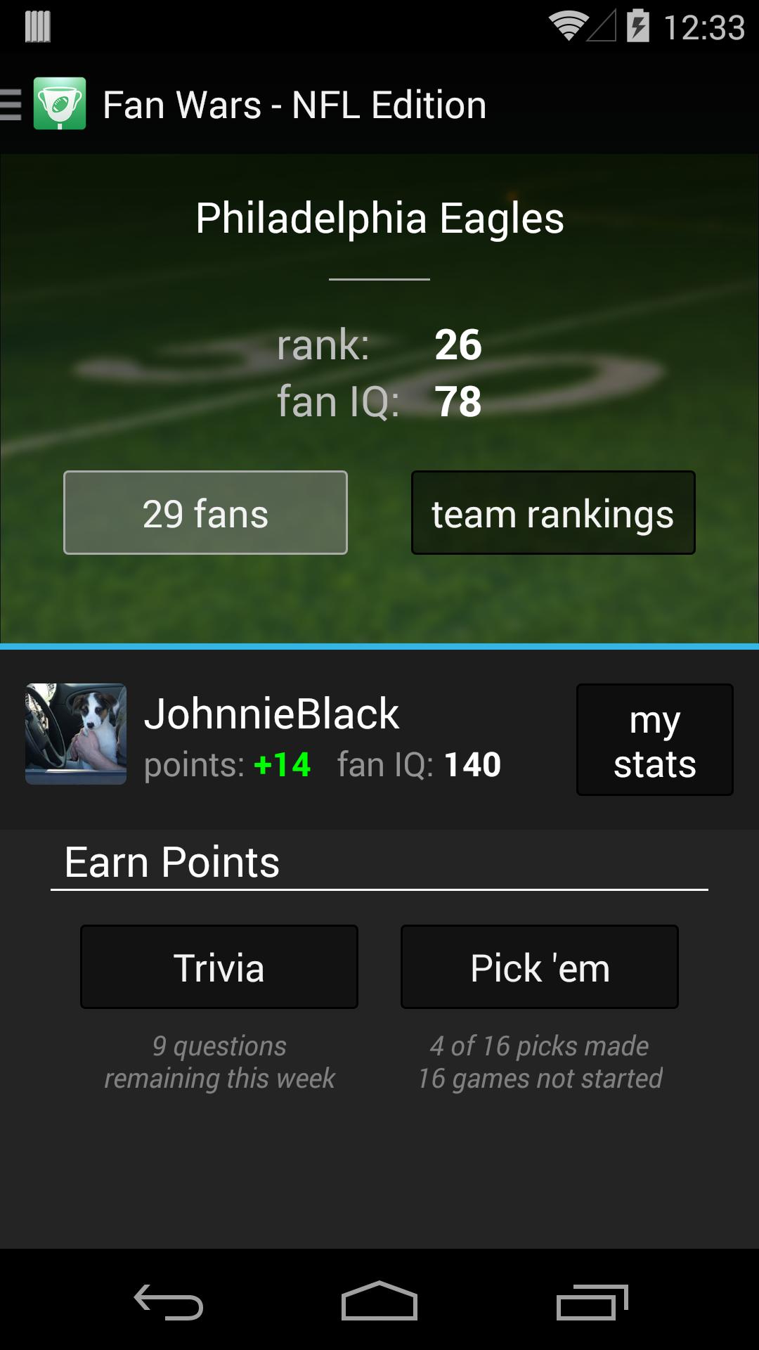 Fan Wars - NFL edition