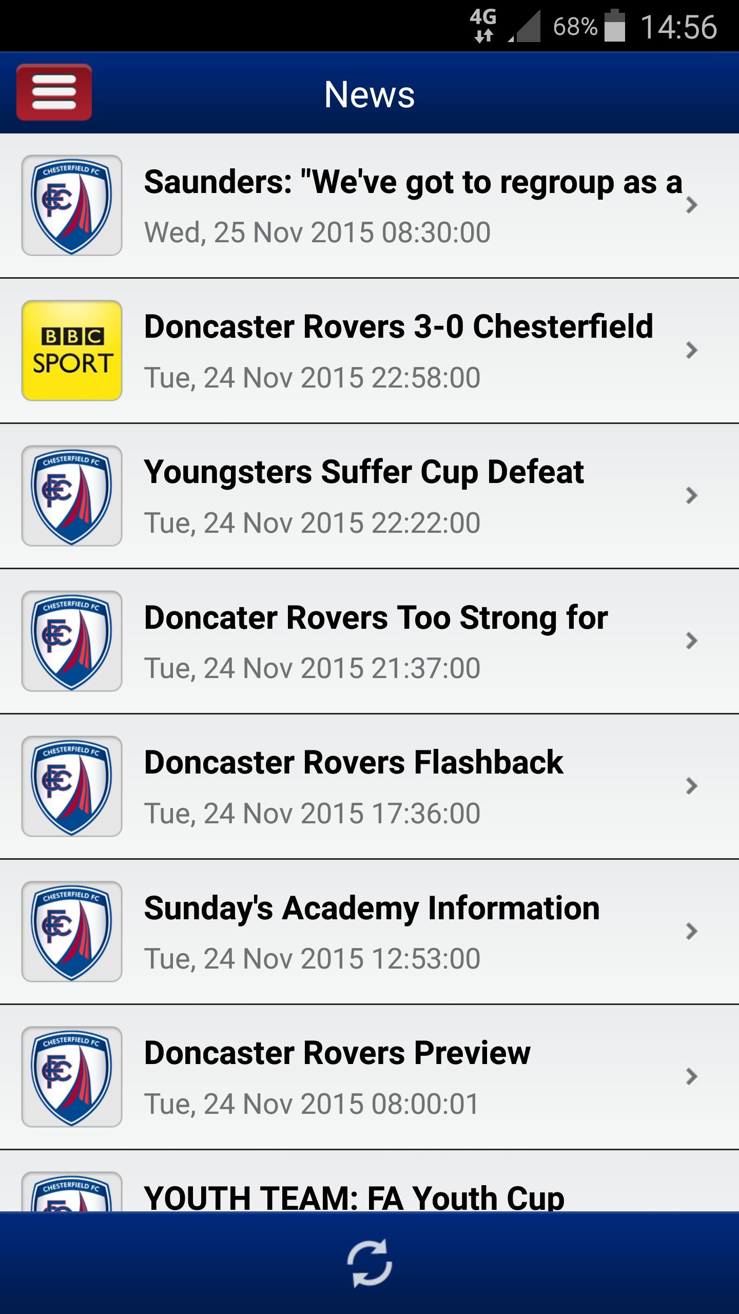 Chesterfield FC Partner App