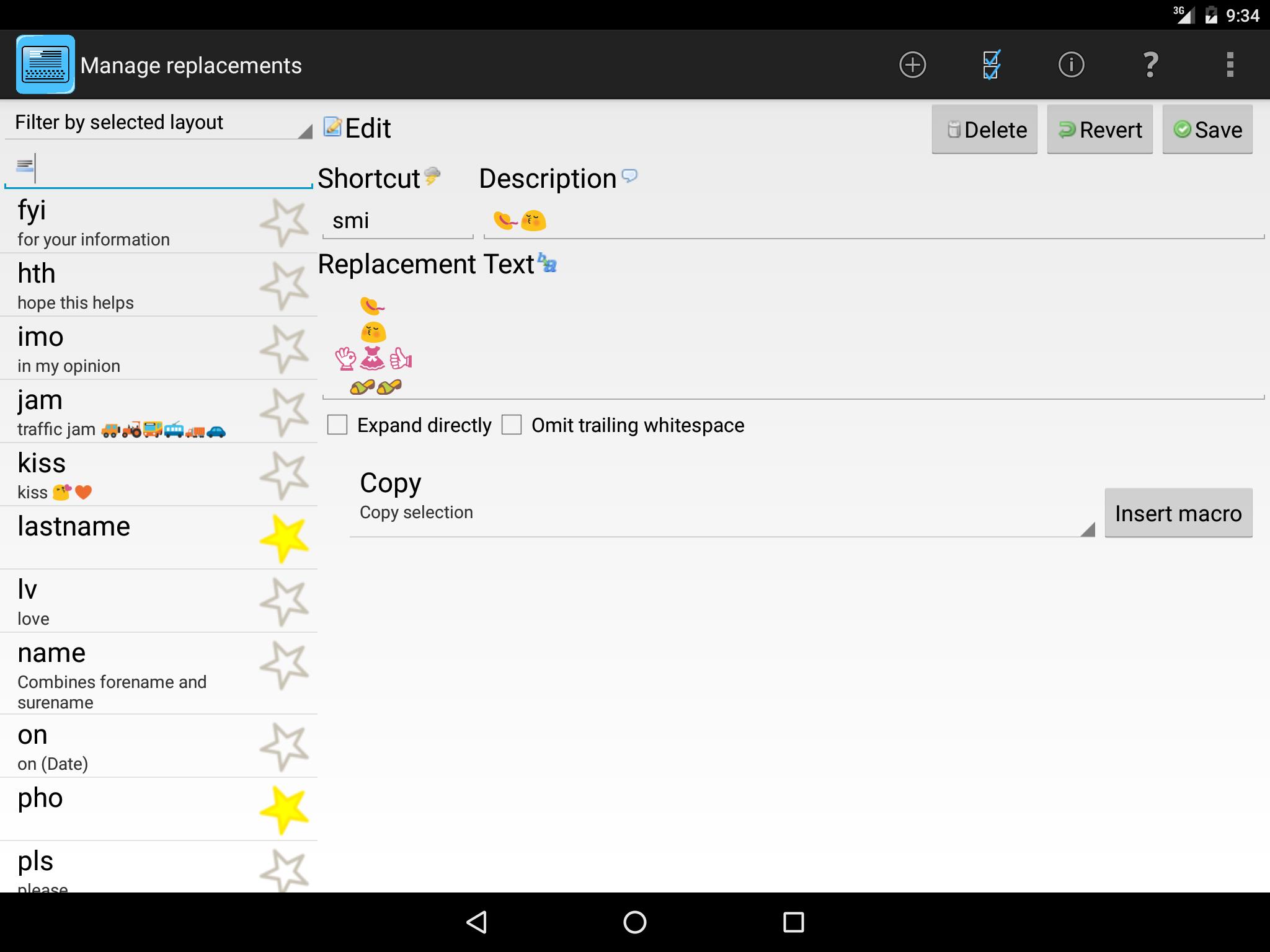 Blueduino Quick Text