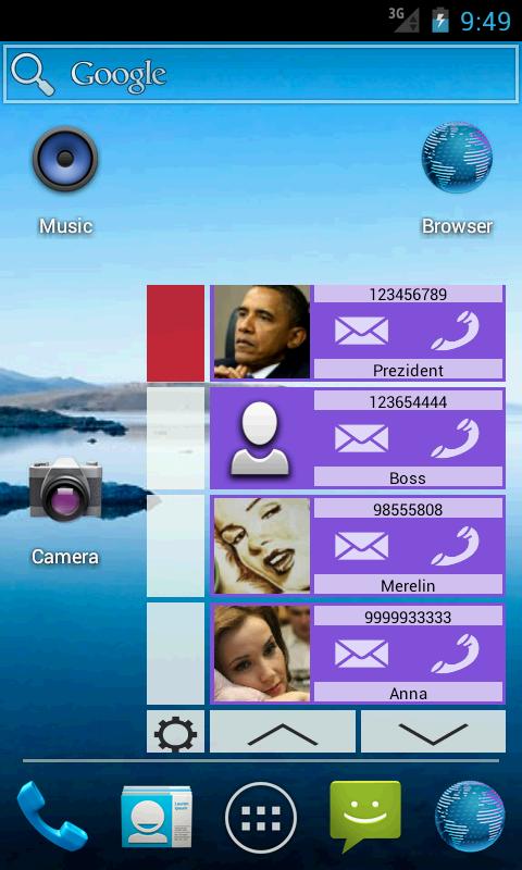 Contact Widget (4 groups)