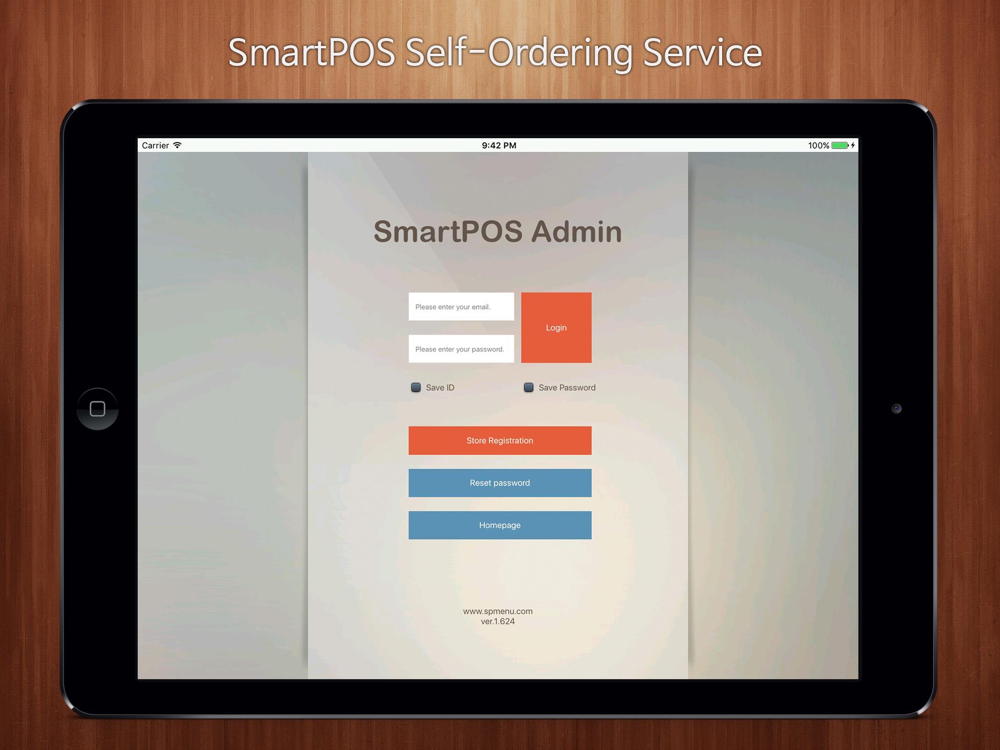 SmartMenu Admin (Tablet) - Sel