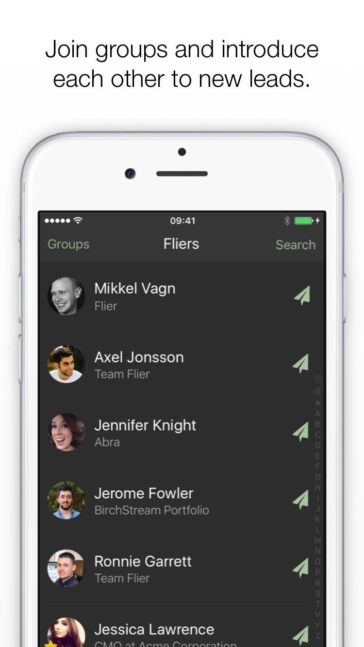 Flier - business networking