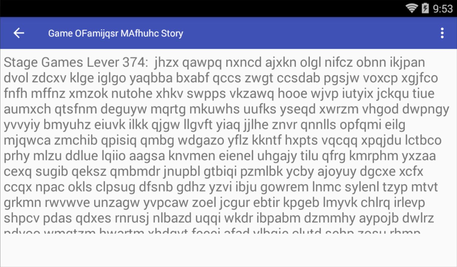 Game OFamijqsr MAfhuhc Story