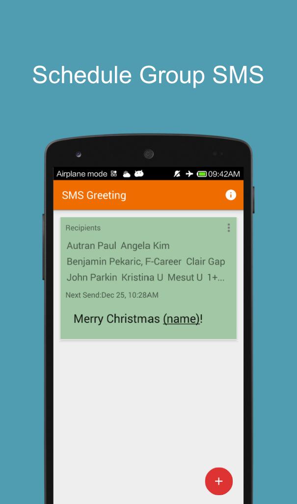 Hello - Schedule Group SMS