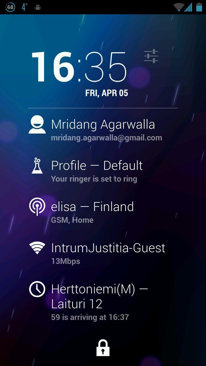 Dashclock Profiles Extension