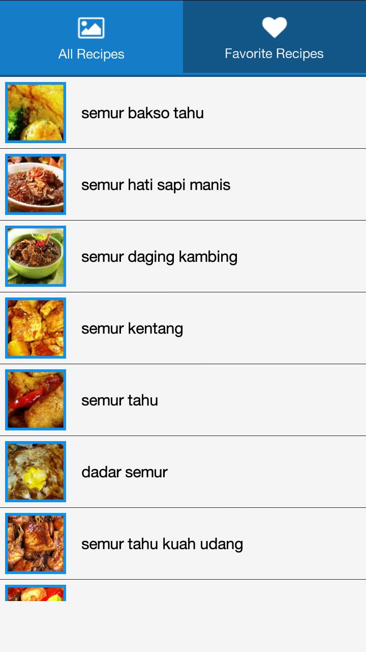Resep Semur Pilihan