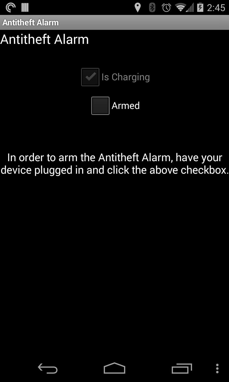 Antitheft Alarm
